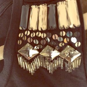 J. Crew Sleeveless sparkle top.